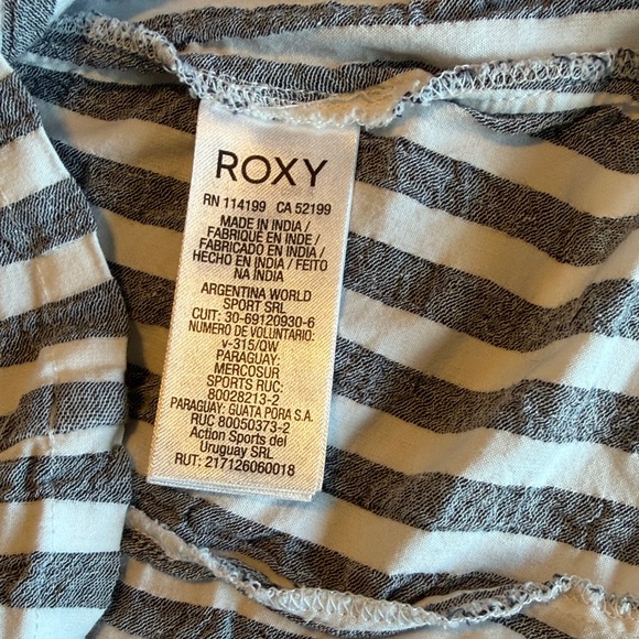 Roxy Striped Long Sleeve Wrap Dress - Picture 5 of 7